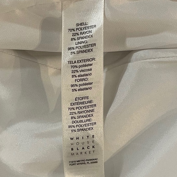 White House Black Market Ruffle Dress/Size 4 - Picture 8 of 10